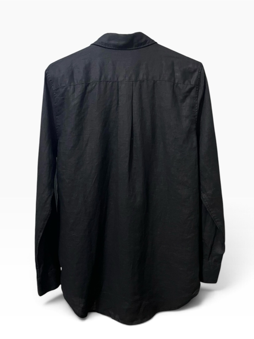 NWT QUINCE Women’s Black LB20234-CMA01-7159 100% European Linen Shirt Medium - Picture 6 of 8